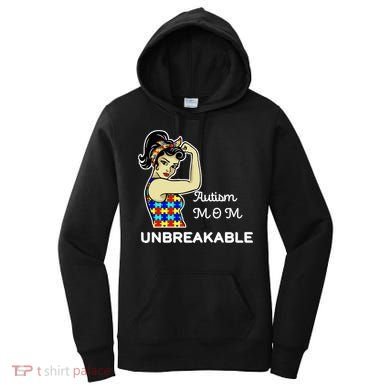 Autism Mom Unbreakable Puzzle Pieces Women's Hoodie