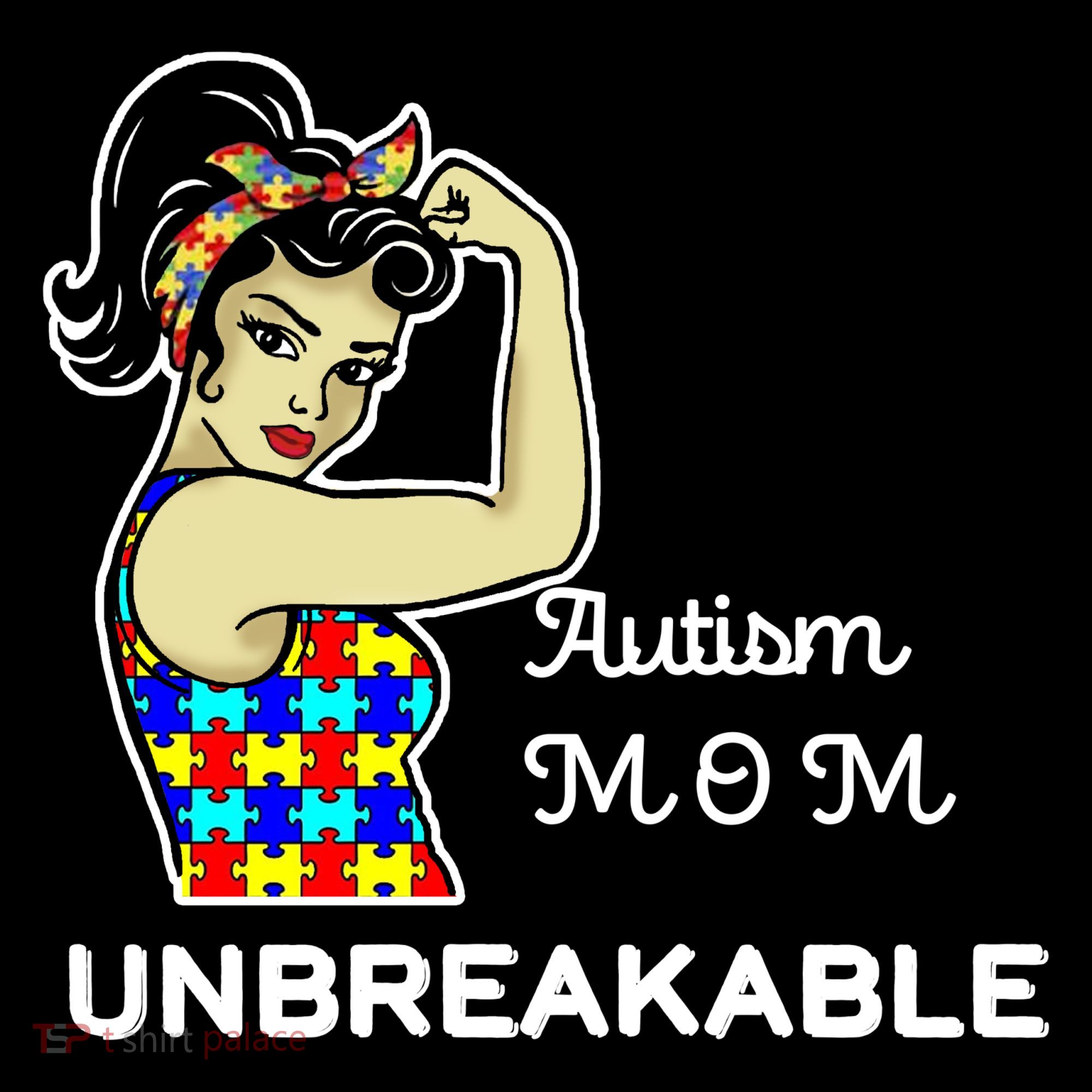 Autism Mom Unbreakable Puzzle Pieces Women's Hoodie