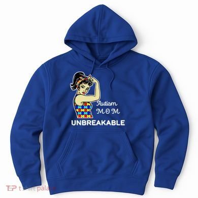 Autism Mom Unbreakable Puzzle Pieces Hoodie