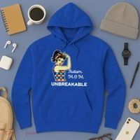 Autism Mom Unbreakable Puzzle Pieces Hoodie thumb 3