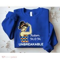 Autism Mom Unbreakable Puzzle Pieces Sweatshirt thumb 2