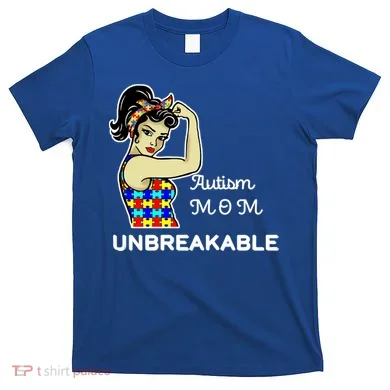 Autism Mom Unbreakable Puzzle Pieces T-Shirt