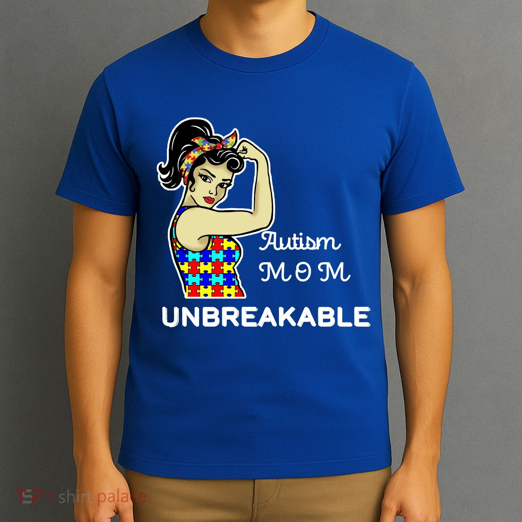 Autism Mom Unbreakable Puzzle Pieces T-Shirt