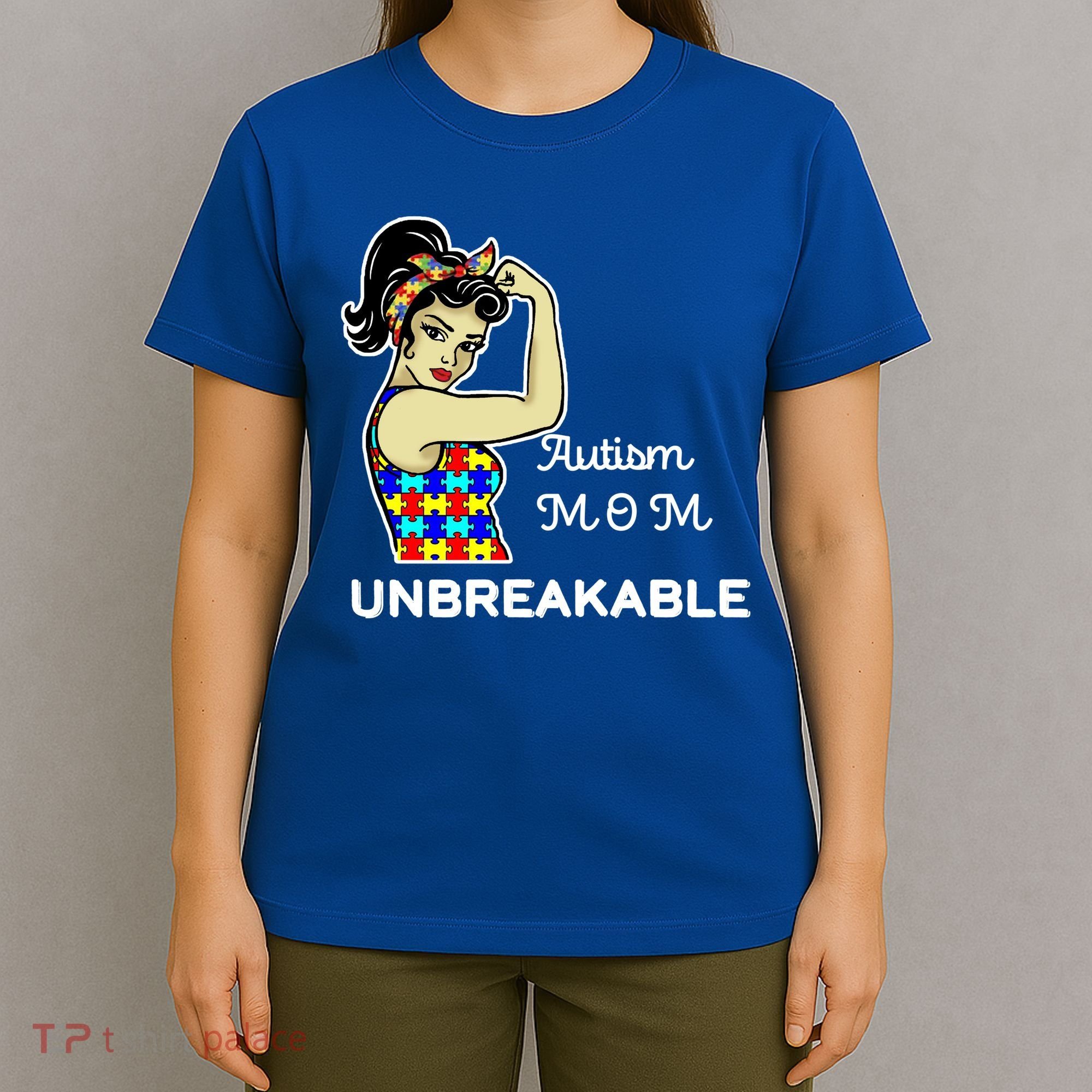 Autism Mom Unbreakable Puzzle Pieces T-Shirt