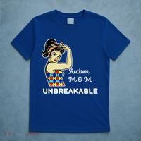 Autism Mom Unbreakable Puzzle Pieces T-Shirt thumb 5