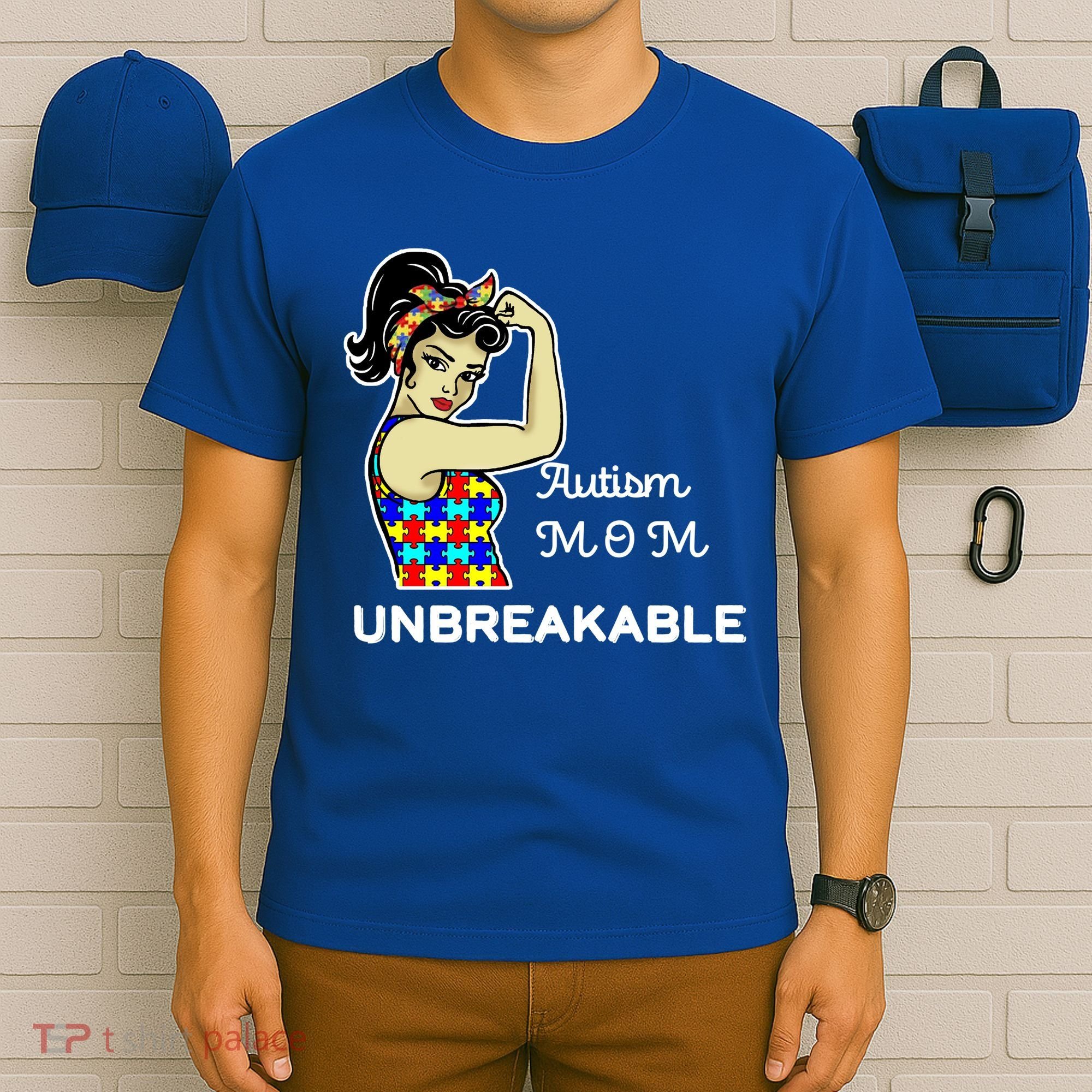 Autism Mom Unbreakable Puzzle Pieces T-Shirt