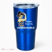 Autism Mom Unbreakable Puzzle Pieces Tumbler thumb 0