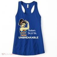 Autism Mom Unbreakable Puzzle Pieces Women's Tank Top thumb 0
