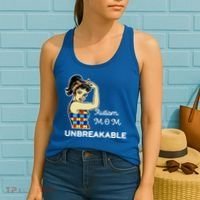 Autism Mom Unbreakable Puzzle Pieces Women's Tank Top thumb 2