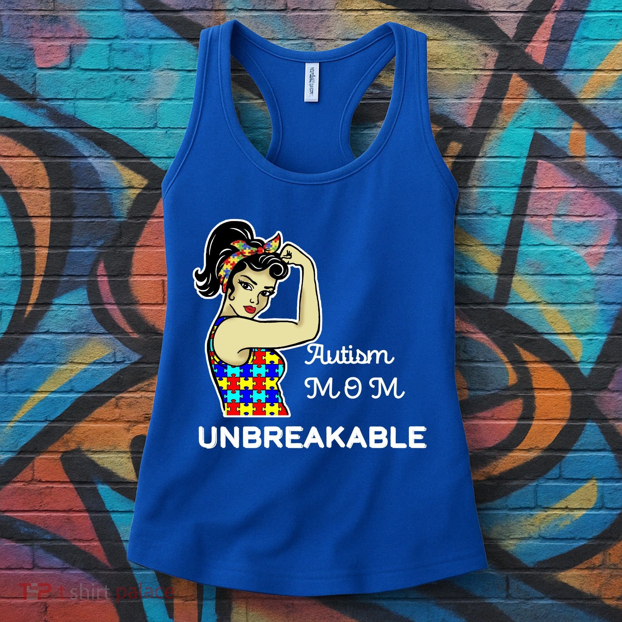 Autism Mom Unbreakable Puzzle Pieces Women's Tank Top