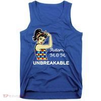 Autism Mom Unbreakable Puzzle Pieces Tank Top thumb 0