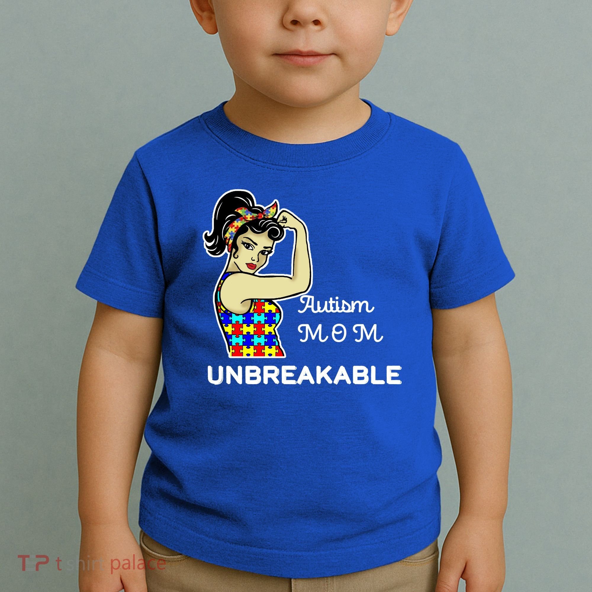 Autism Mom Unbreakable Puzzle Pieces Toddler T-Shirt