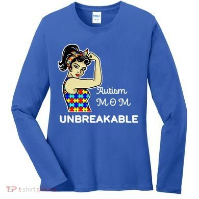 Autism Mom Unbreakable Puzzle Pieces Women's Long Sleeve Shirt