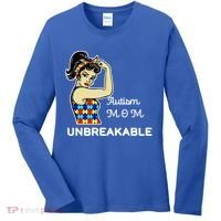 Autism Mom Unbreakable Puzzle Pieces Women's Long Sleeve Shirt thumb 0