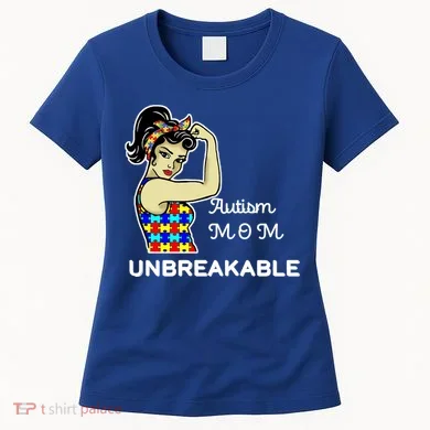 Autism Mom Unbreakable Puzzle Pieces Women's T-Shirt