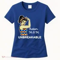 Autism Mom Unbreakable Puzzle Pieces Women's T-Shirt thumb 0
