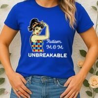 Autism Mom Unbreakable Puzzle Pieces Women's T-Shirt thumb 2