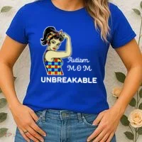Autism Mom Unbreakable Puzzle Pieces Women's T-Shirt thumb 2