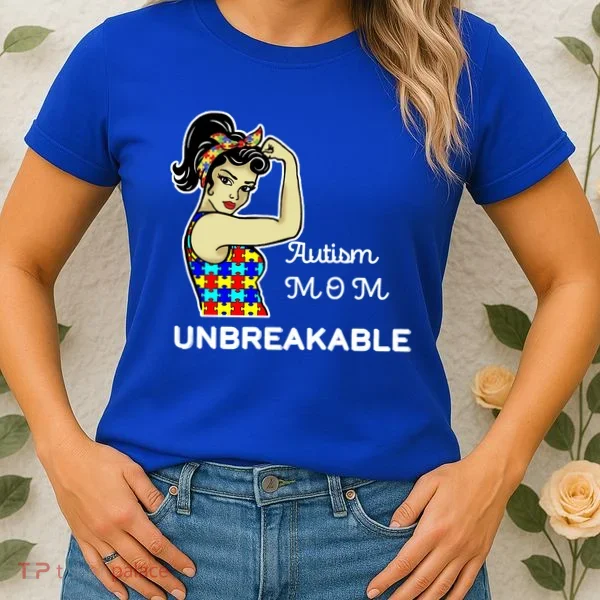 Autism Mom Unbreakable Puzzle Pieces Women's T-Shirt