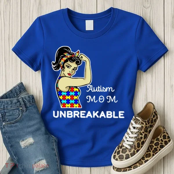 Autism Mom Unbreakable Puzzle Pieces Women's T-Shirt