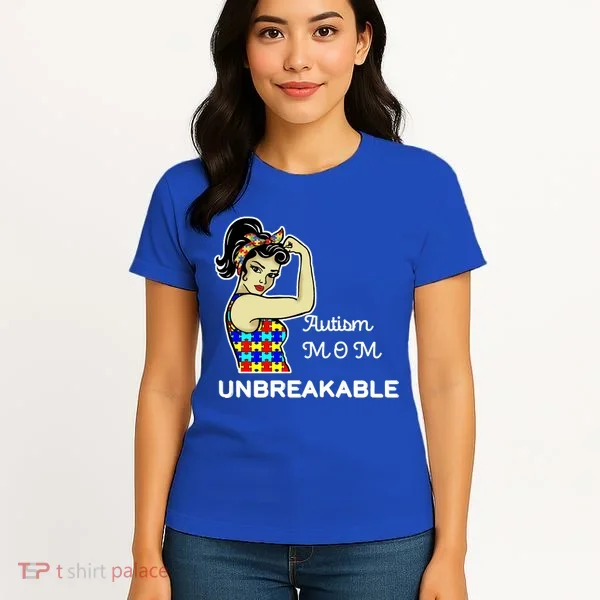 Autism Mom Unbreakable Puzzle Pieces Women's T-Shirt