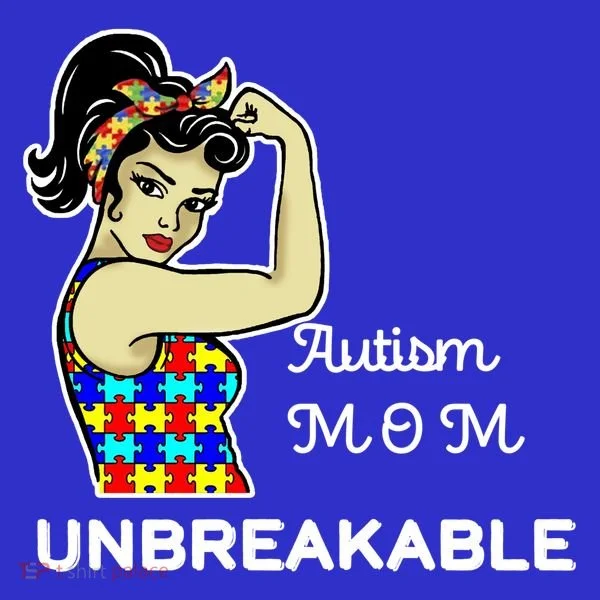 Autism Mom Unbreakable Puzzle Pieces Women's T-Shirt