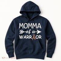 Autism Momma of a Warrior Hoodie thumb 0
