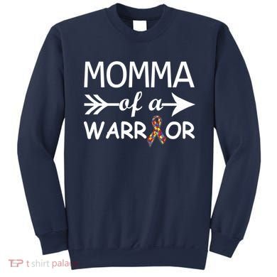Autism Momma of a Warrior Sweatshirt