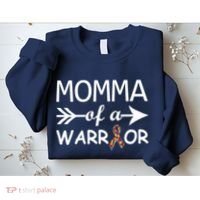 Autism Momma of a Warrior Sweatshirt thumb 2