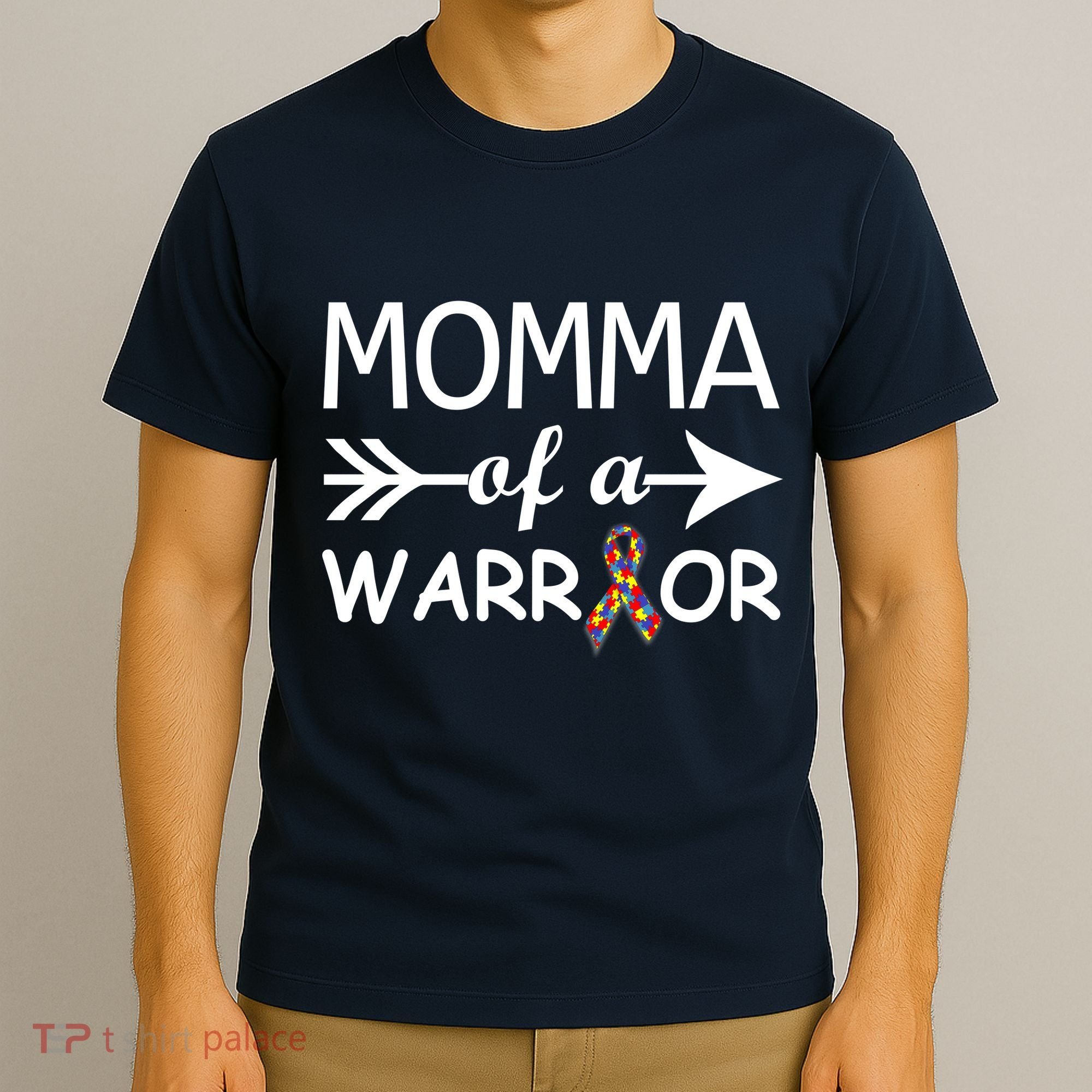 Autism Momma of a Warrior T-Shirt