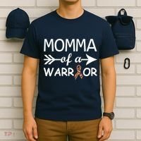 Autism Momma of a Warrior T-Shirt thumb 6