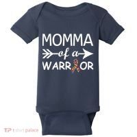 Autism Momma of a Warrior Baby Bodysuit thumb 0