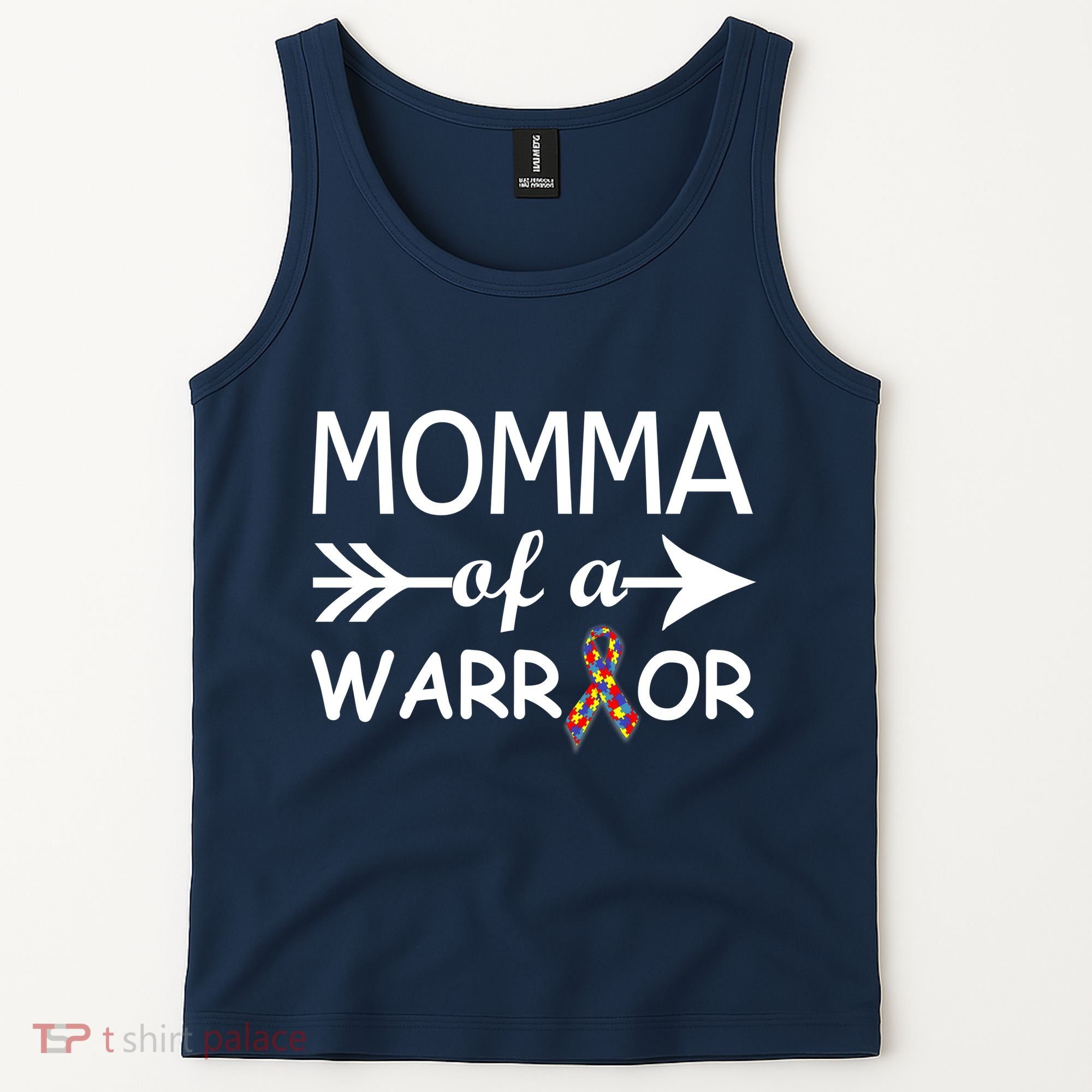 Autism Momma of a Warrior Tank Top