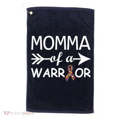 Autism Momma of a Warrior Golf Towel