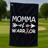 Autism Momma of a Warrior Golf Towel thumb 1