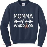 Autism Momma of a Warrior Kids Sweatshirt thumb 0