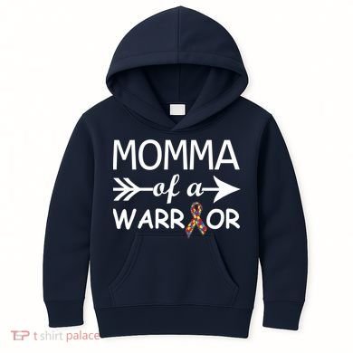 Autism Momma of a Warrior Kids Hoodie