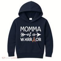 Autism Momma of a Warrior Kids Hoodie thumb 0