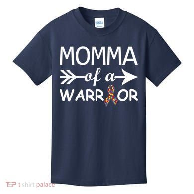 Autism Momma of a Warrior Kids T-Shirt
