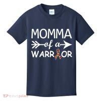 Autism Momma of a Warrior Kids T-Shirt thumb 0