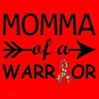 Autism Momma of a Warrior Santa Hat thumb 1