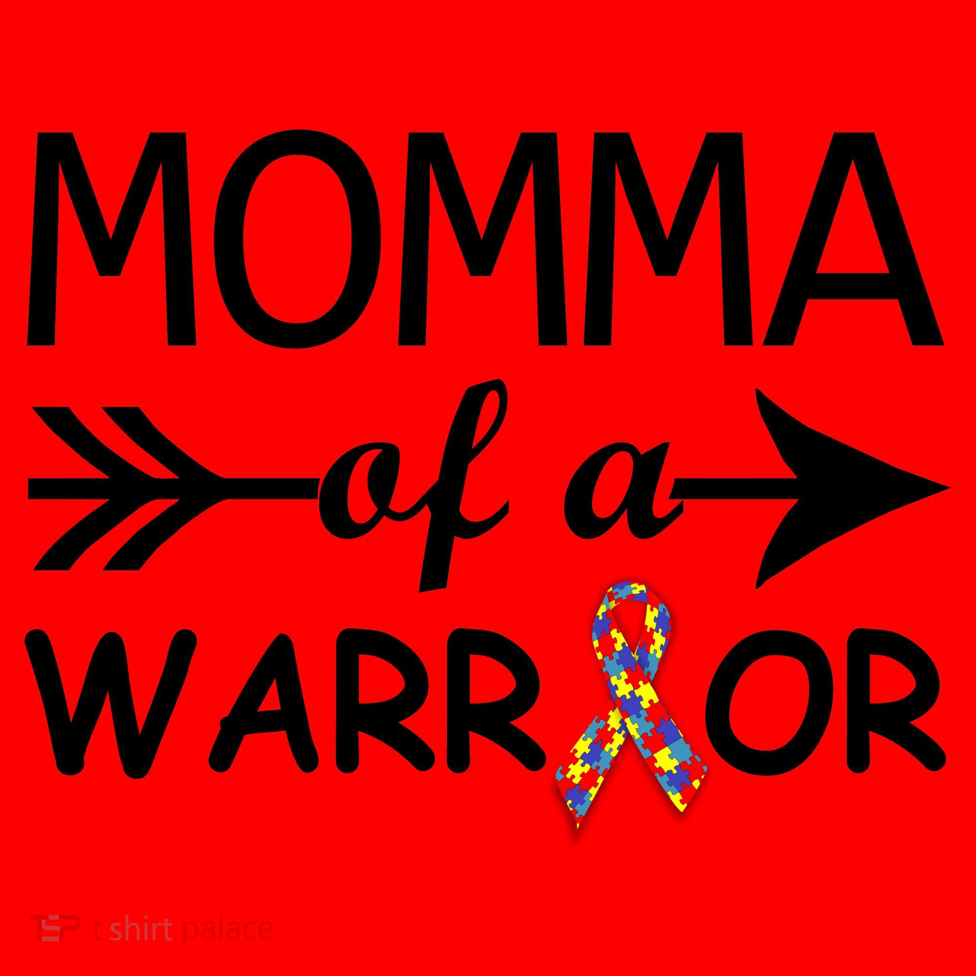 Autism Momma of a Warrior Santa Hat