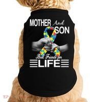 Autism Mother And Son Best Friends For Life Doggie Tank thumb 0