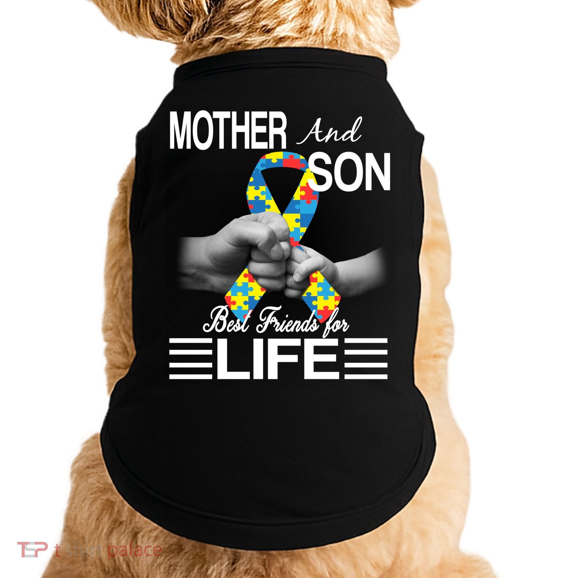 Autism Mother And Son Best Friends For Life Doggie Tank