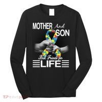 Autism Mother And Son Best Friends For Life Long Sleeve Shirt thumb 0