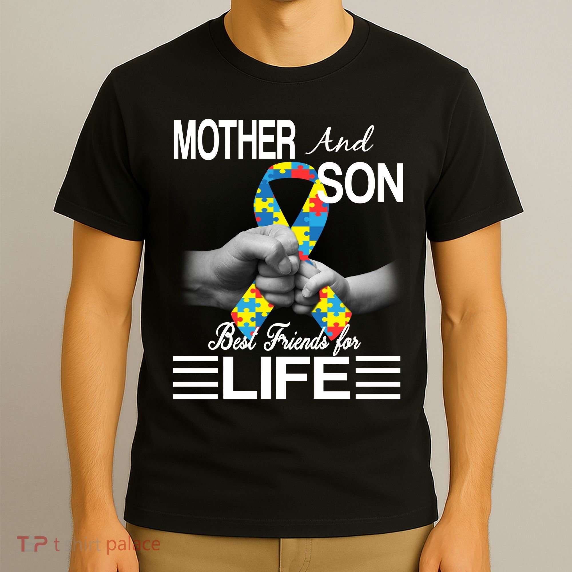 Autism Mother And Son Best Friends For Life T-Shirt