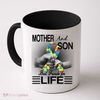 Autism Mother And Son Best Friends For Life Coffee Mug thumb 0
