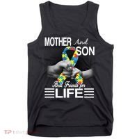 Autism Mother And Son Best Friends For Life Tank Top thumb 0