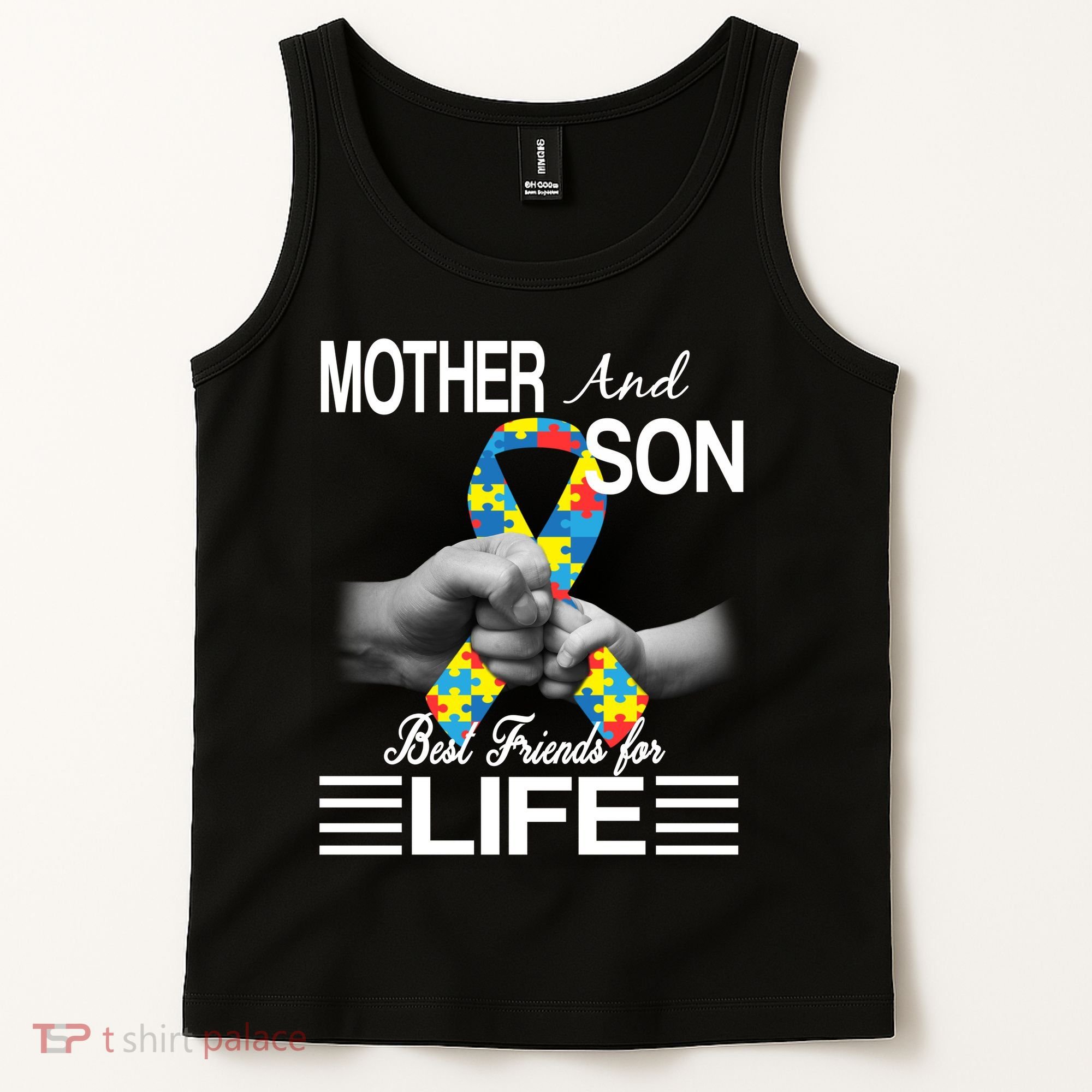 Autism Mother And Son Best Friends For Life Tank Top