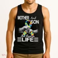 Autism Mother And Son Best Friends For Life Tank Top thumb 3